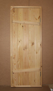 Дверь банная 1700*800 "сосна/ласточкин хвост" с коробкой и шарнирами 