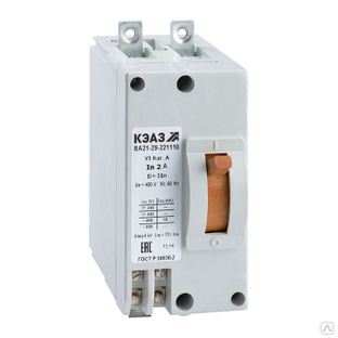 Выключатель автоматический ВА21-29-221110-10А-12Iн-380AC-IP54-У2 