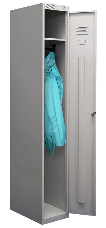 Шкаф пенал для одежды МК окрас серый 300х500х1850