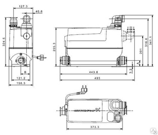 Канализационная установка grundfos sololift2 cwc 3