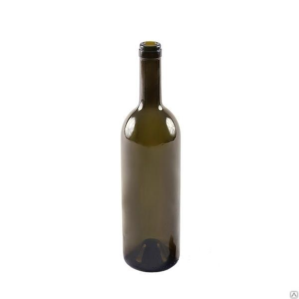 Бутылка винная темно оливковая 0,75 л.
