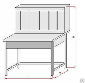 Стол оснащенный вытяжным оборудованием