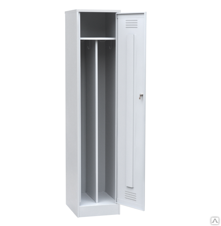 Шкаф для одежды одностворчатый с накладной дверью на ножках 400х500х1950