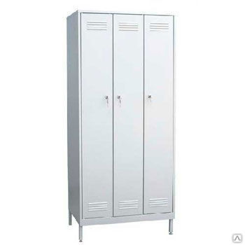 Шкаф для одежды трехстворчатый с внутренней дверью 1000х500х1750 мм