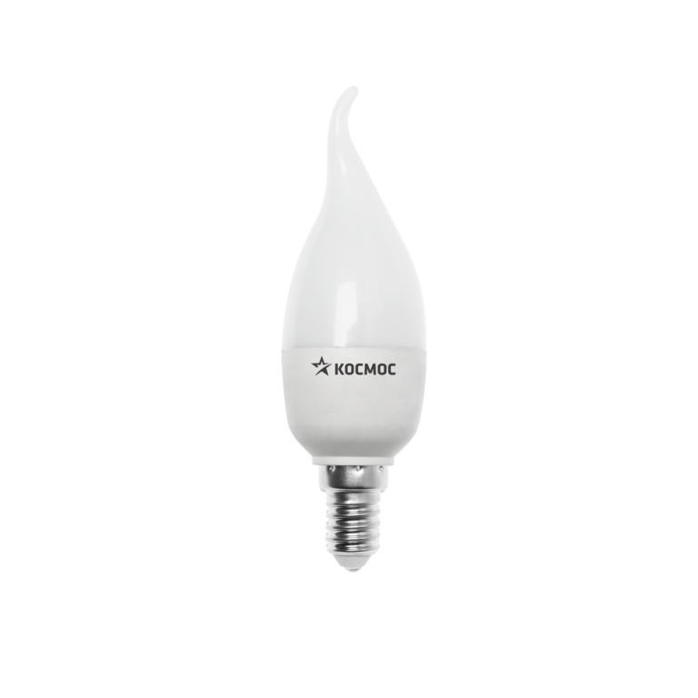 Лампа светодиодная LED Е14 7 Вт свеча на ветру 4500 К Экономка Космос Eco_LED7 WCWE1445