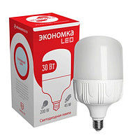 Лампа светодиодная LED E27 30 Вт 6500 К холодный белая Экономка Eco30wHWLEDE2765