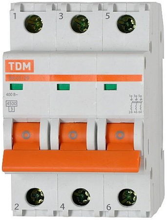 Выключатель автоматический ВА47-29 1Р 16А 4,5кА х-ка С TDM SQ0206-0074
