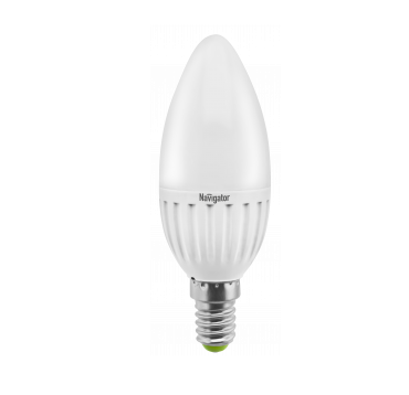 Лампа светодиодная LED Navigator 94 482 NLL-P-C37-5-230-4K-E14-FR 5 Вт свеча белая 370 Лм
