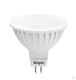 Лампа светодиодная LED Navigator 94 129 NLL-MR16-5-230-4K-GU5.3 5 Вт белая 380 Лм 