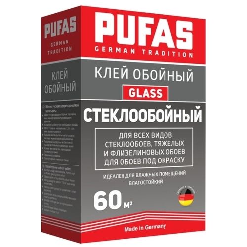 Обойный клей Pufas GT Стеклообойный Glass 60 М2 500 Г (М)