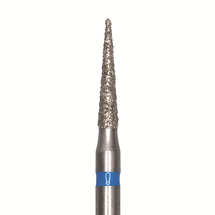 Бор алмазный Jota SL858.FG.014, синий, 25 шт. форма конус с заостренным концом