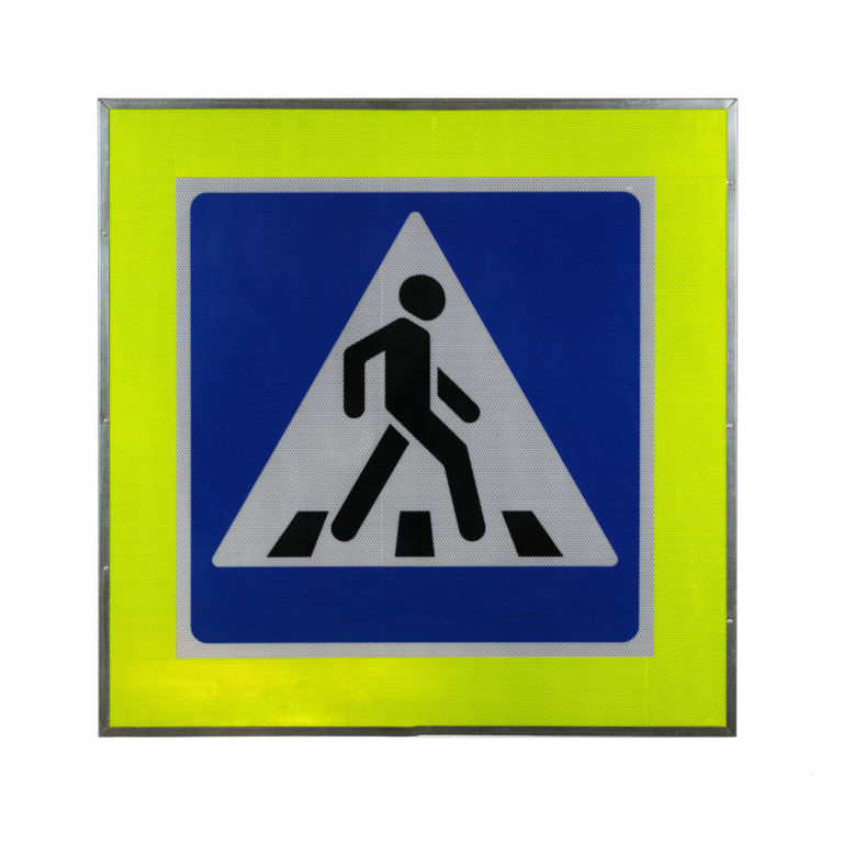 Дорожный знак 5.19.1 (пешеходный переход) с внутренней подсветкой