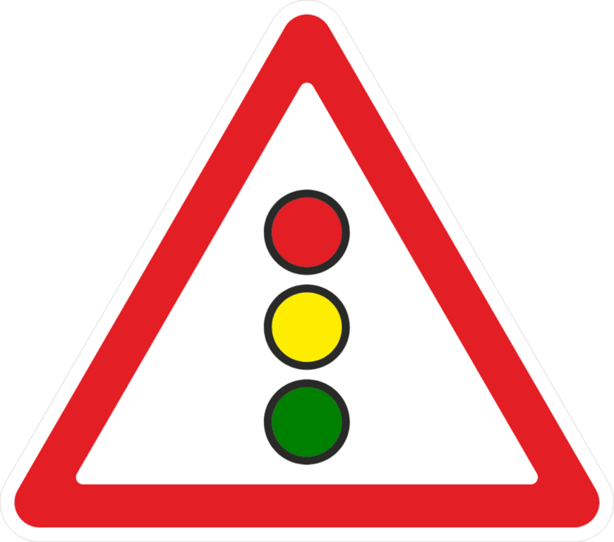 Дорожный знак 1.8 Светофорное регулирование