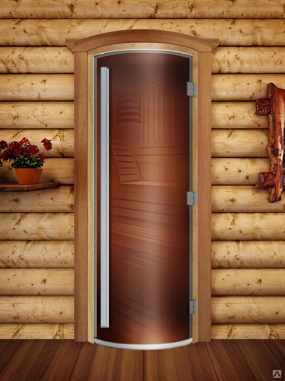 Дверь для бани DoorWood Престиж Радиусная купить в Барнауле - Столярка 22