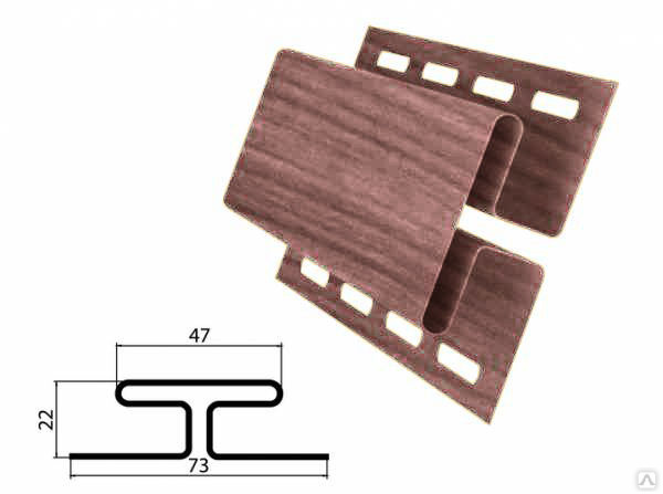 соединительная планка для сайдинга винилового