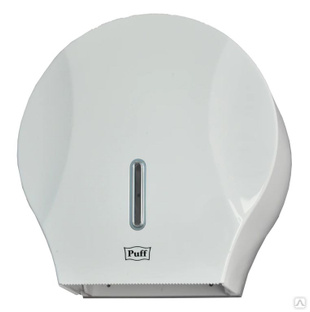 Диспенсер для туалетной бумаги Puff-7125, ABS-пластик, белый, 29х28х15 см 