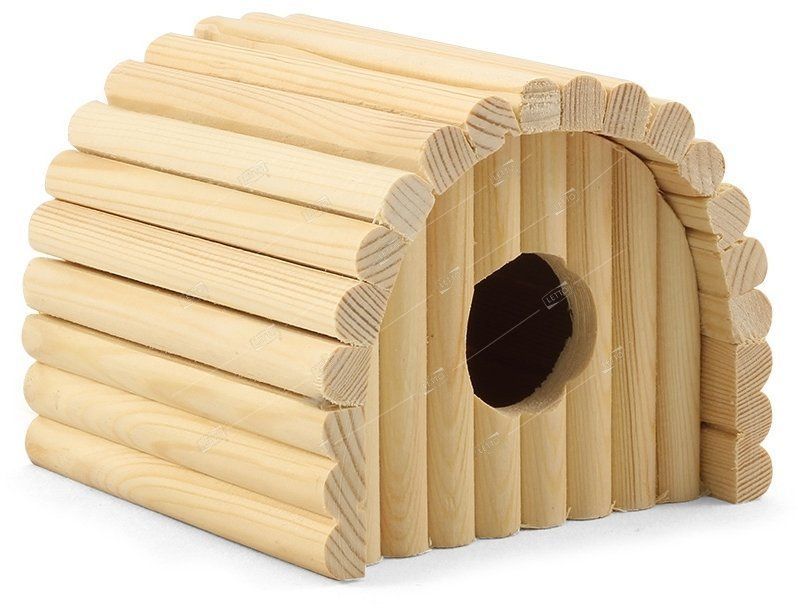 Домик полукруглый для мелких животных деревянный, 125*130*105мм 42032013 Ga