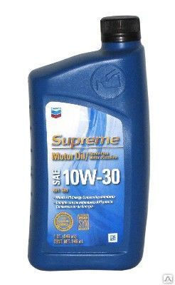 Синтетическое моторное масло Chevron Supreme Synthetic SAE 10W-30 946 мл