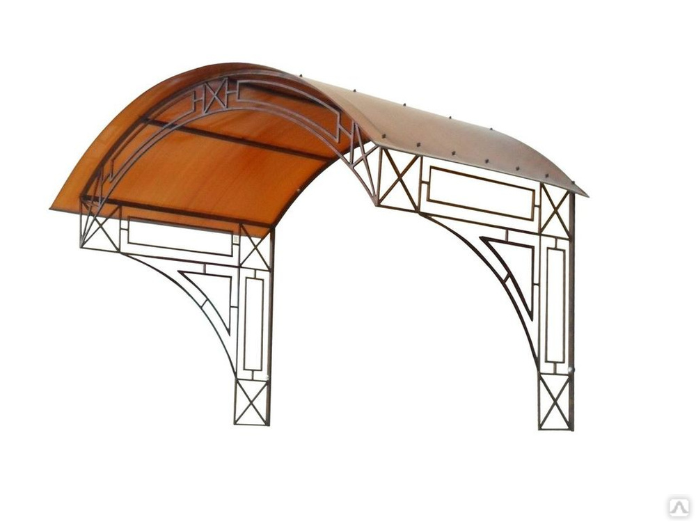 Козырек двухскатный, цена в Красноярске от компании ЗаборТорг