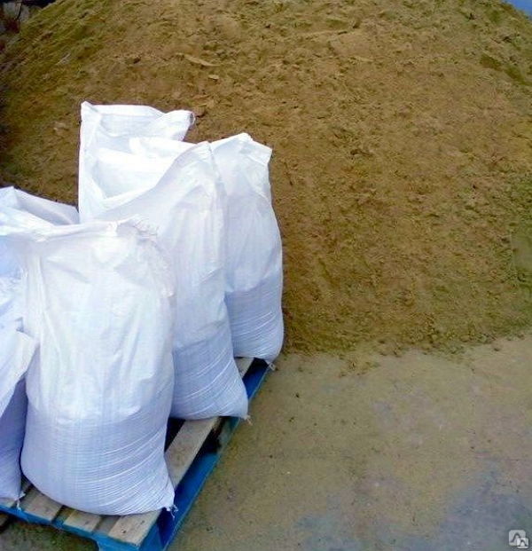 ​Песок в мешках 25 кг с доставкой по Московской области