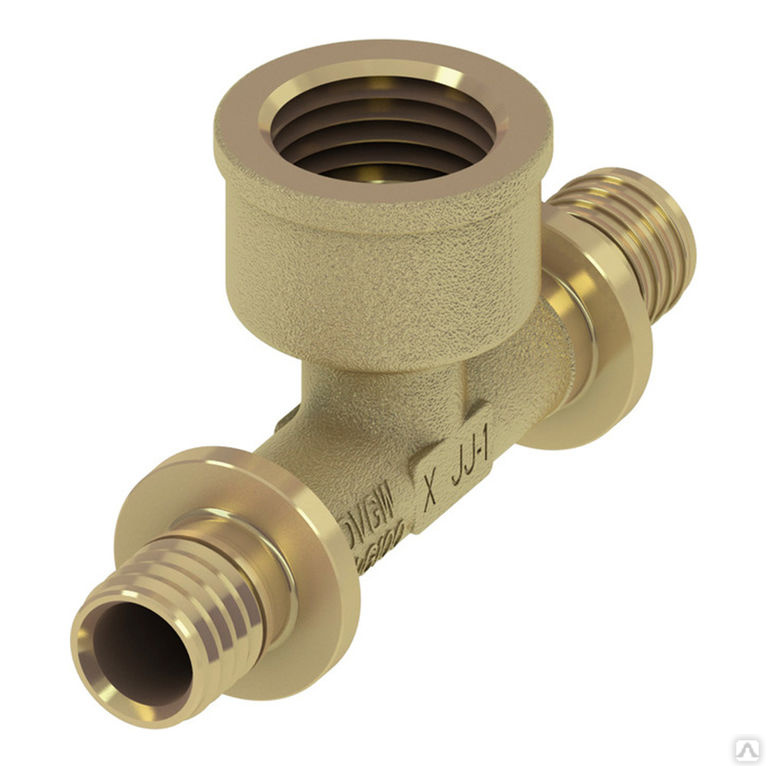 Тройник латунный 16 x 1/2\" x 16 внутренняя резьба Tece TECE купить за ...