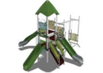 Детская площадка Ямайка серия Papercut, 6,60х5,89х3,82 м