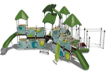 Детская площадка Мадагаскар серия Papercut, 11,86х10,15х4,43 м