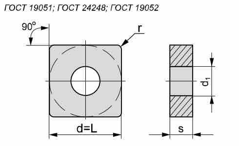 Пластина твердосплавная квадратная SNMM 120408 MC2210 (03124-120408)