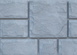 Фасадные панели "Екатерининский камень" 294х1320 мм Графит