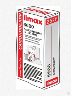 Самонивелирующийся, цементный состав для стяжек "ILMAX 6600", 25 кг. М200. (5-50мм)