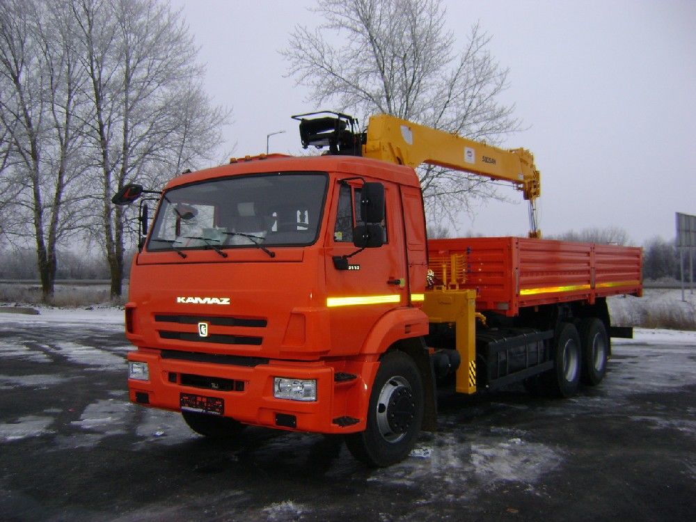 Бортовой автомобиль КАМАЗ 65115 с КМУ Soosan SCS 746L2TOP