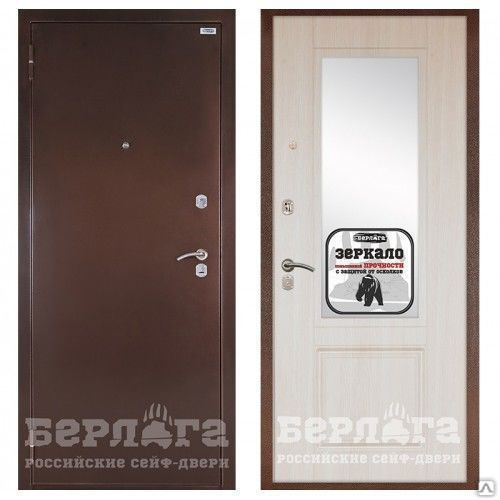 Сейф-дверь "Берлога" 12 мм+ серия ОПТИМА "Викинг" Ларче светлый