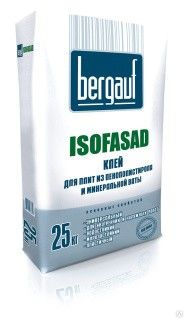 Клей для систем теплоизоляции BERGAUF ISOFASAD 25 кг