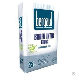 Наливной пол bergauf boden turbo 20 кг