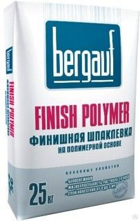 Шпаклевка BERGAUF Finish Polymer белая полимерная 25 кг/уп