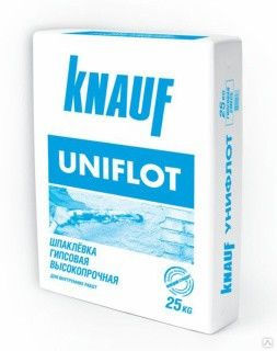 Шпаклевка KNAUF UNIFLOTT гипсовая с полимерными добавками Унифлот 25 кг/уп