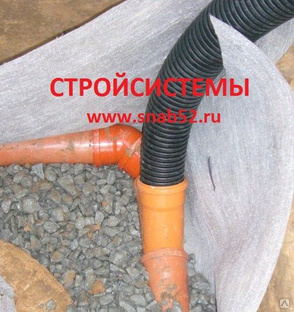 Укладка дренажной трубы с геотекстилем - 97 фото