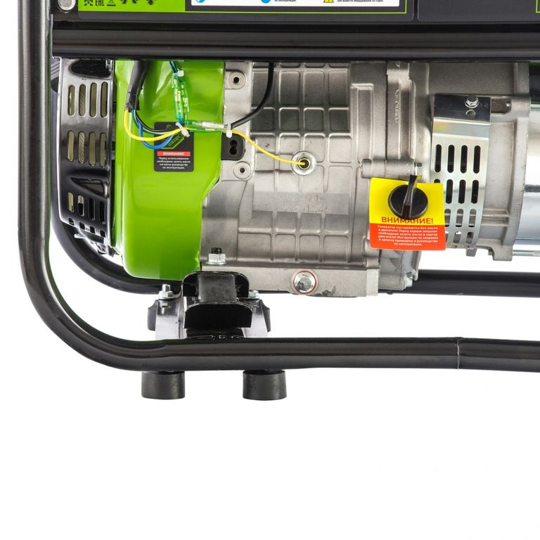 Генератор бензиновый БС-8000, 6,6 кВт, 230В, четырехтактный, 25 л, ручной стартер Сибртех 10