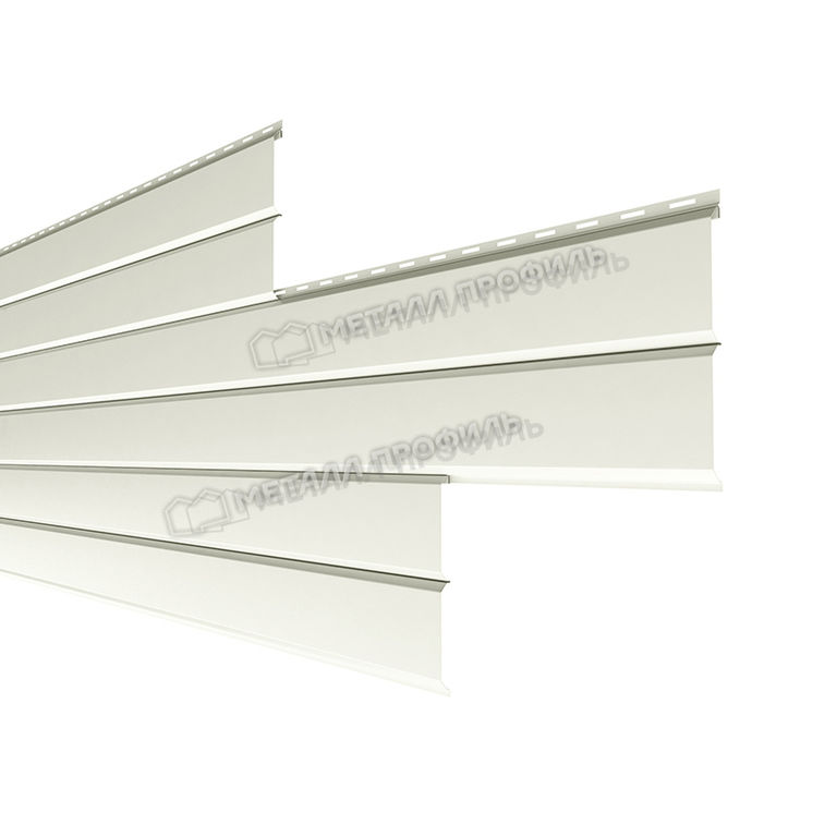 Сайдинг металлический L -Бруc ХL Полиэстр 0.45мм - RALL 9002 Серо-белый (Заказ)