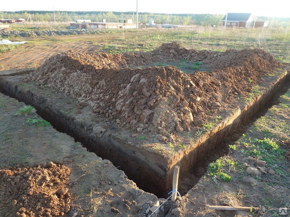 Траншея для водопровода и канализации расчет