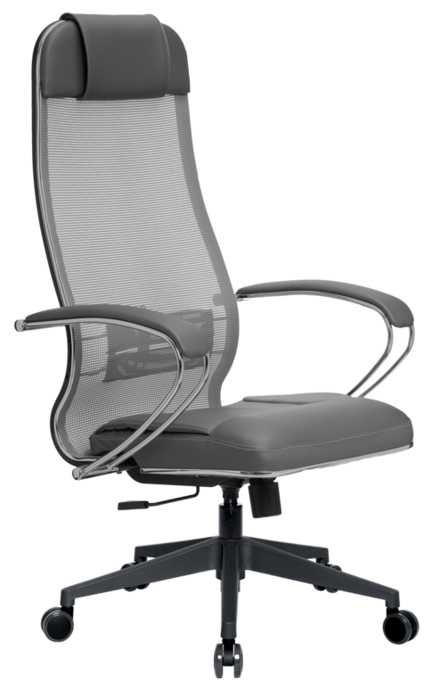 Кресло для руководителя Комплект 5, пятилучье пластиковое c прямоугольным с