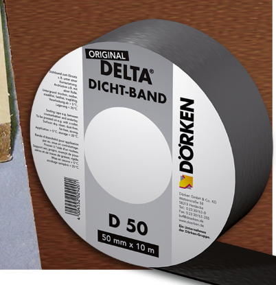 Уплотнительная лента для контробрешетки Delta DICHT-BAND DB50, 50мм х 10м.п