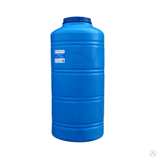 Ёмкость пластиковая для воды ОВ 500 литров Aquaplast цвет синий