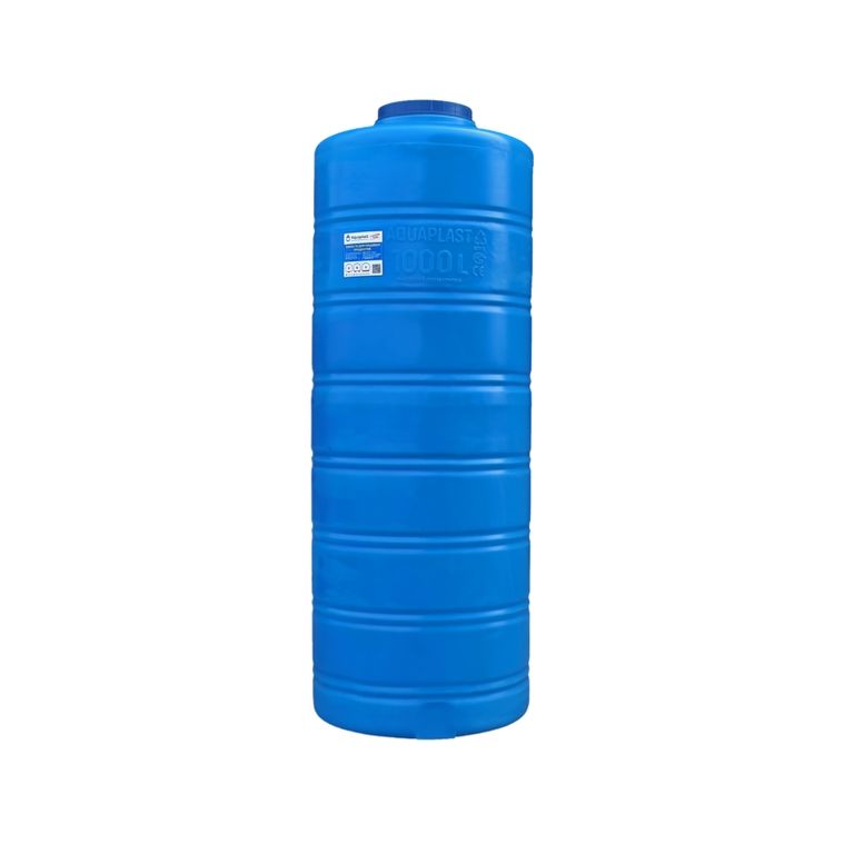 Емкость узкая пластиковая ОВ 1000 литров Aquaplast синяя