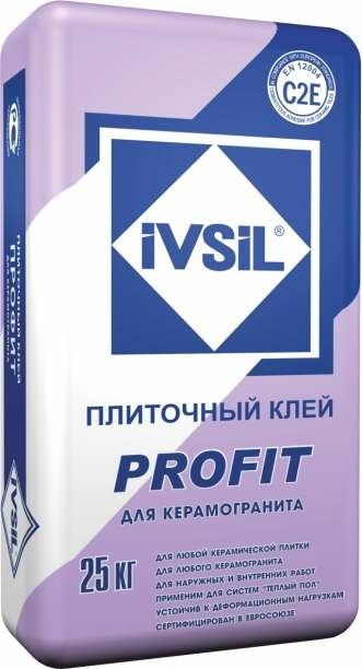 Клей плиточный IVSIL PROFIT 25 кг