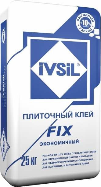 Клей плиточный IVSIL FIX 25 кг