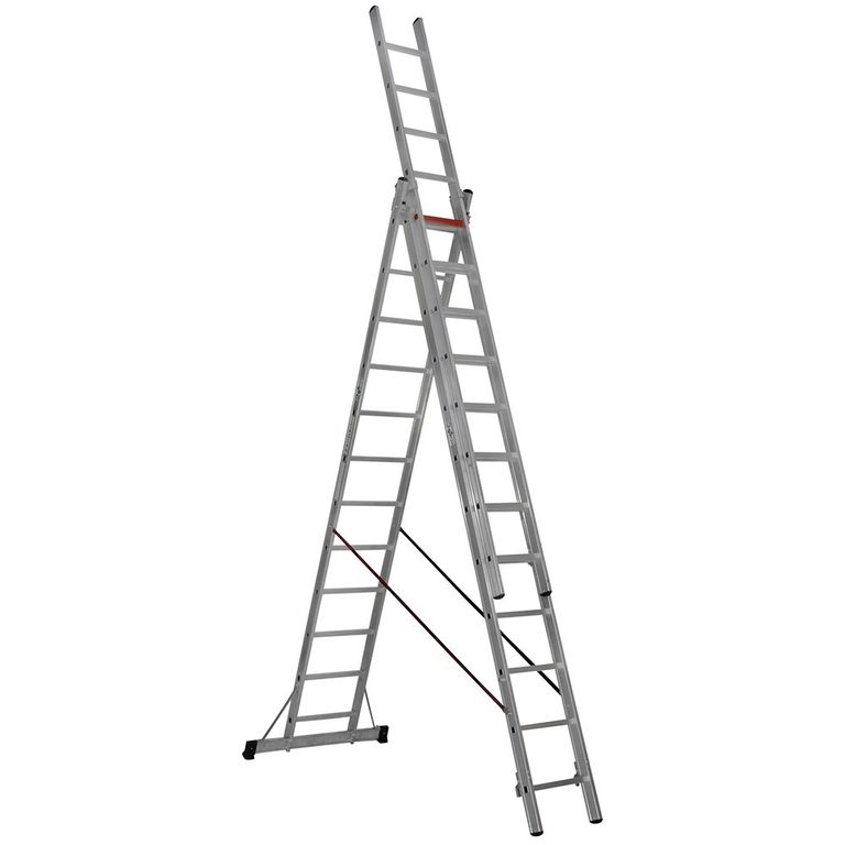 Трёхсекционная лестница 3x12 ступеней TS205