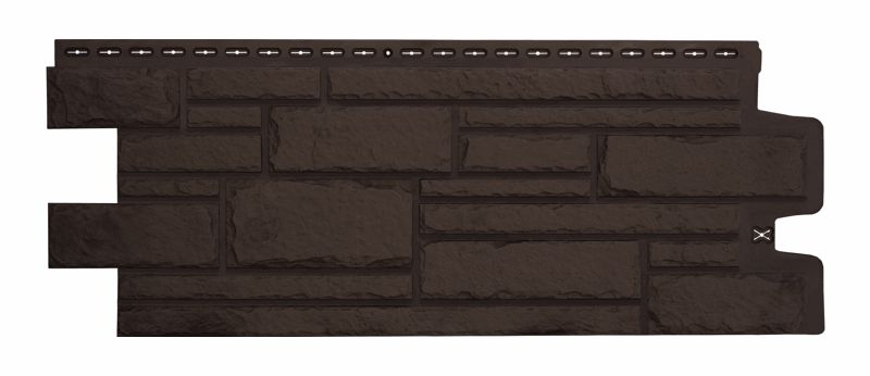 Фасадная панель Grand Line Камелот, коричневая 1107х423 мм