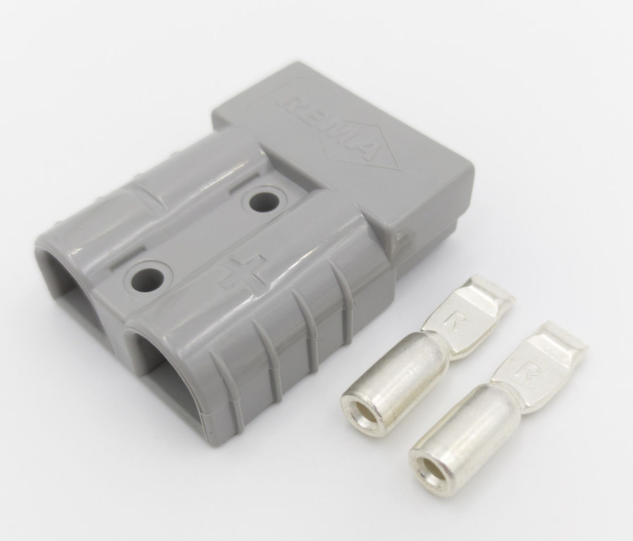 Штепсельный разъем SB50 SR50 серый, 50 ампер, сечение провода 8 мм.кв.