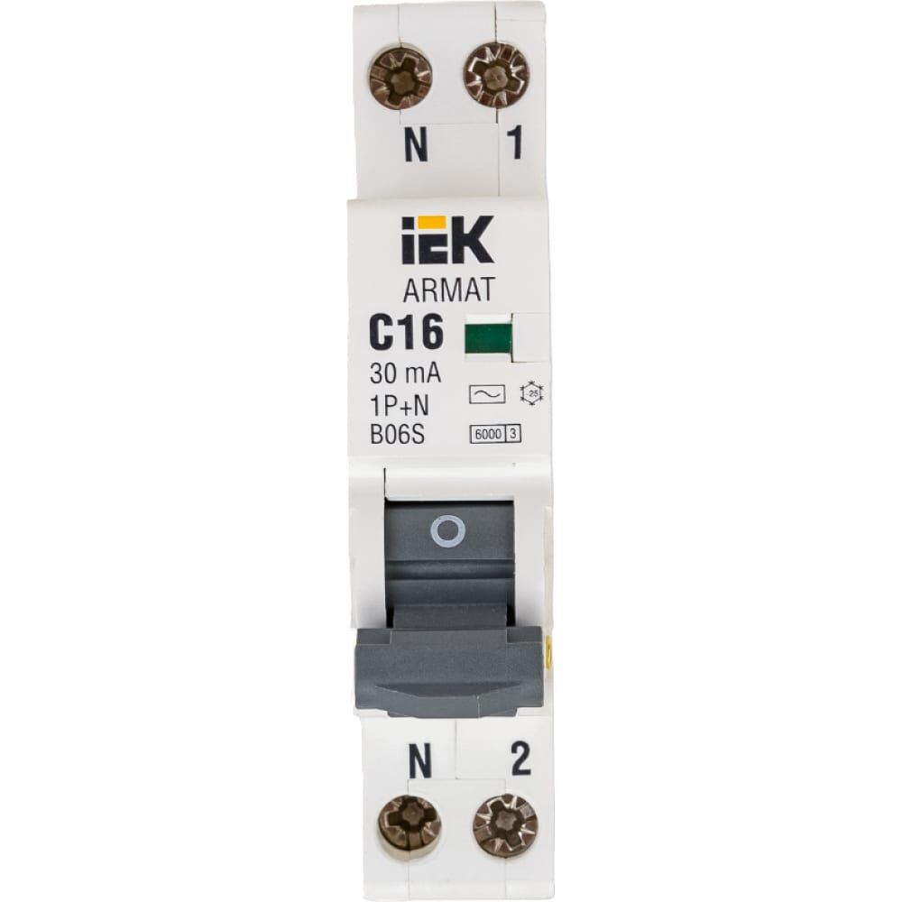 Автоматический выключатель дифференциального тока IEK ARMAT B06S